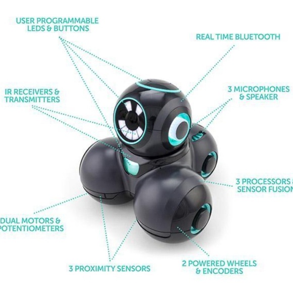 NEW Wonder Workshop Cue the CleverBot Coding Robot for Kids, Voice Activated - Picture 4 of 11